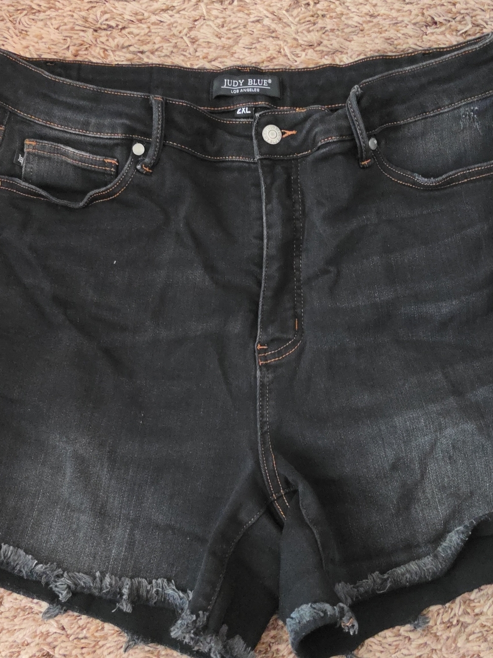 Judy Blue Black Washed Denim Relaxed Women’s Shorts